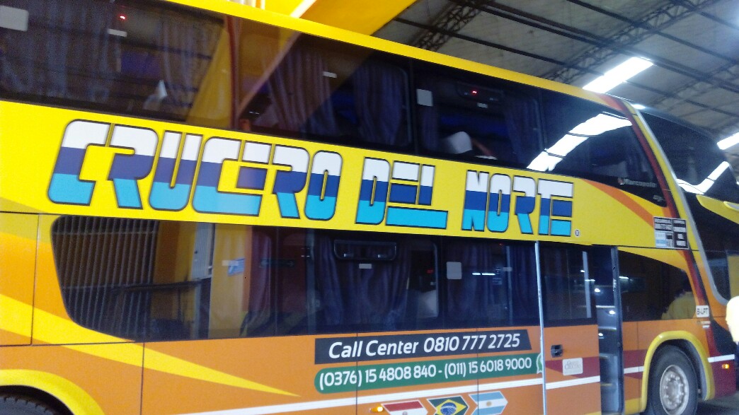 Le bus qui m'a amené à Asunción - super confortable