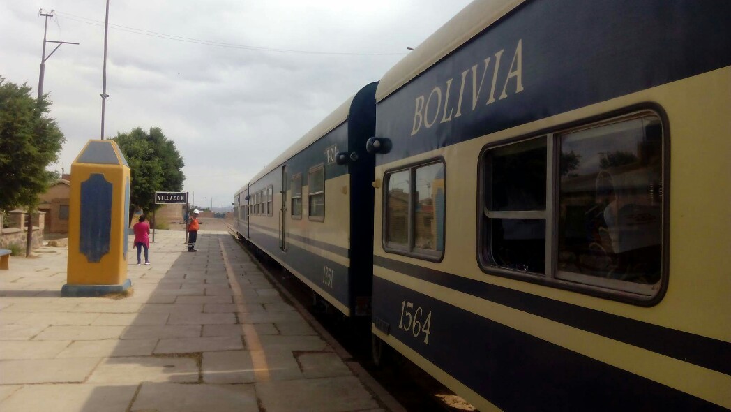 Le train qui nous a emmené de Villazon à Uyuni