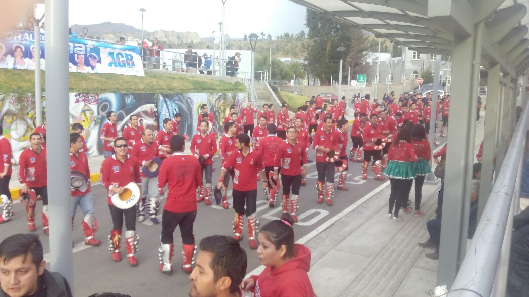 Un groupe qui répétait pour le carnaval en février