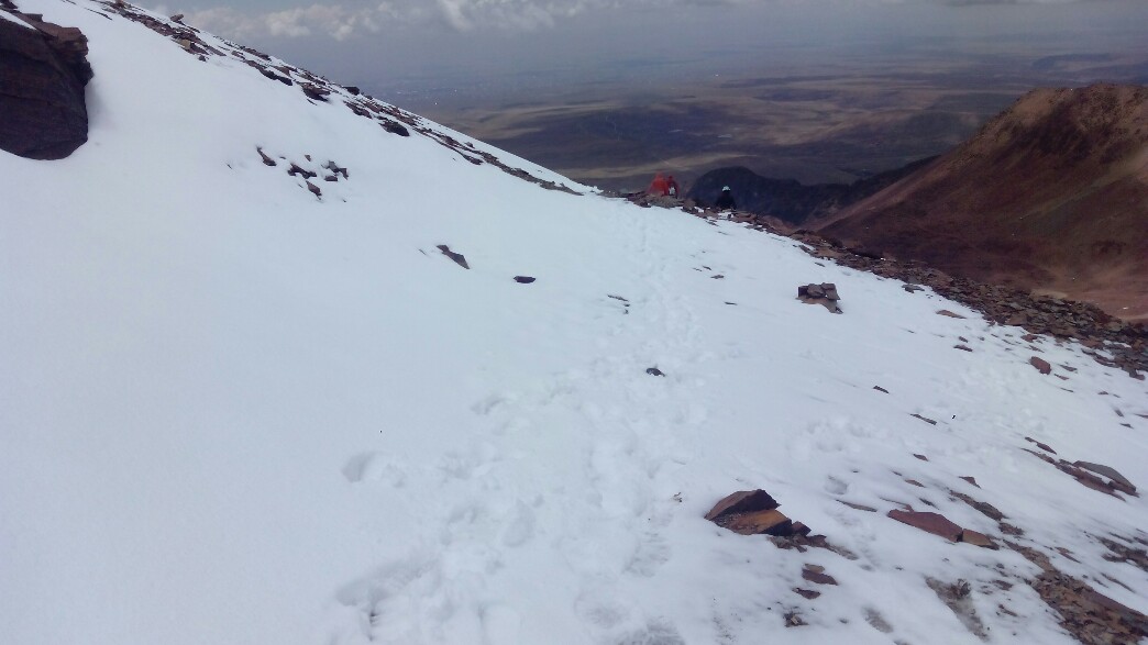 On a marché dans la neige