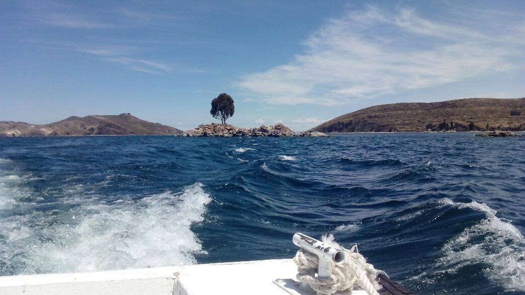 Retour en bateau à Copacabana